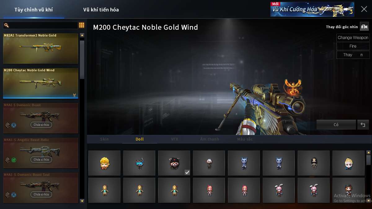 shop acc cf uy tin gia re